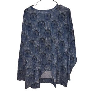 Nally & Millie USA Flowy Top Aztec Artsy Size L/XL Lightweight Crew Neck